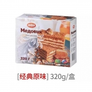 原装进口俄罗斯提拉米苏俄小淼巧克力奶油蜂蜜蛋糕解馋零食320克