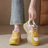 欧货网面超纤华夫阿甘鞋女2024夏季新款透气百搭运动休闲德训鞋